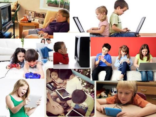 Children addiction to screen