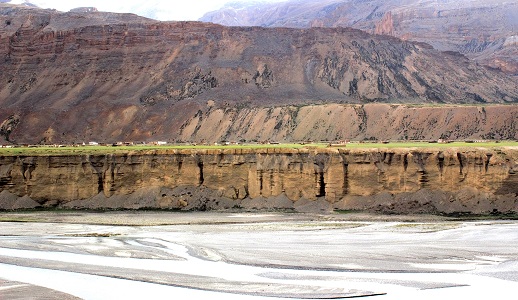 This is the first view of the Moreh plains a little short of Sarchu camp.
